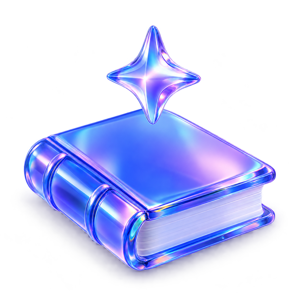 Ilustrasi buku kaca 3D GenZi Labs